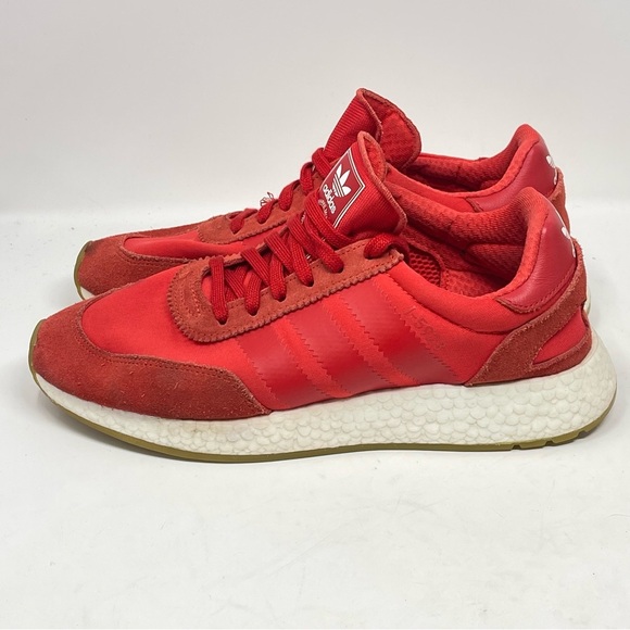 Adidas I-5923 Shoes Mens 8 Red Gum Soles Mesh Suede Running Sneakers D97346 - Picture 4 of 16